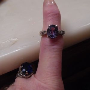 TANZANITE RING 3CTW  White Gold